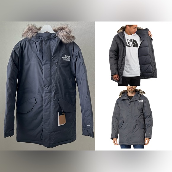 The North Face Mens Bedford 550 Down Parka in Vanadis grey - Picture 1 of 14